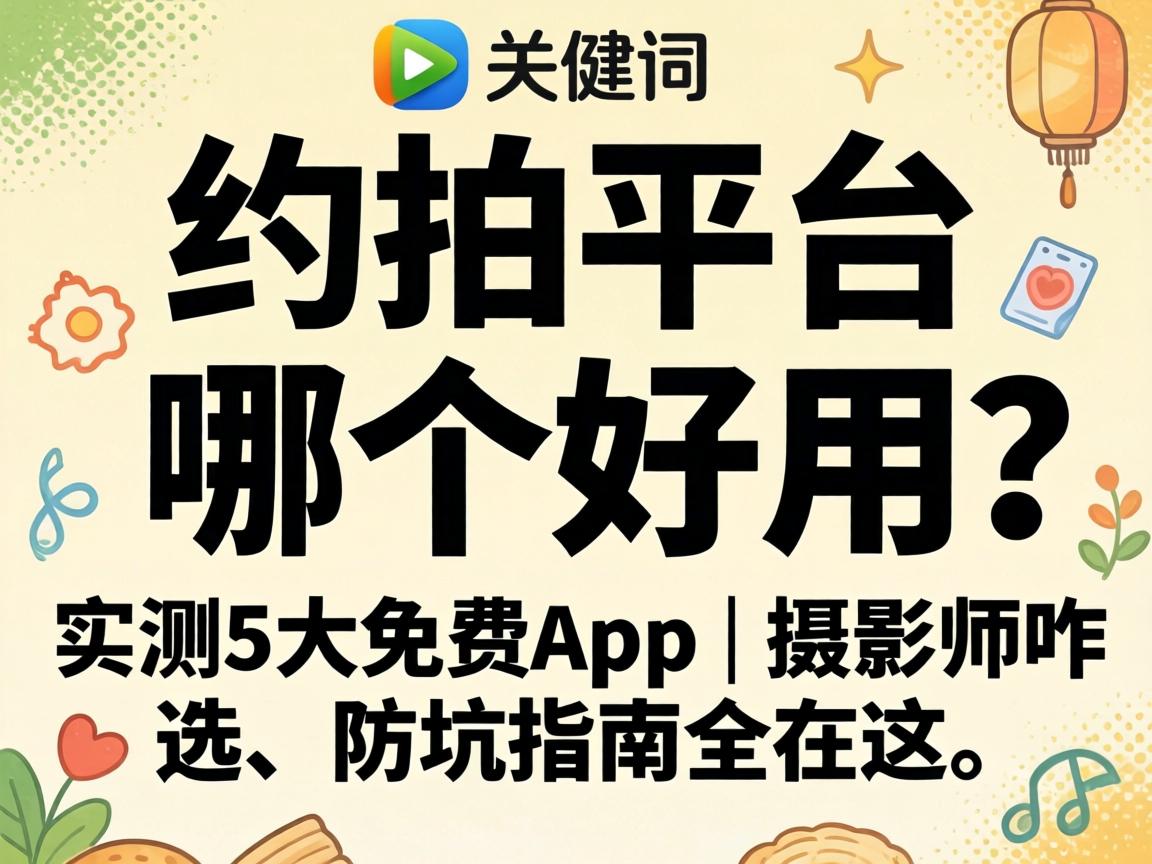 约拍平台哪个好用?实测5大免费app | 摄影师咋选、防坑指南全在这