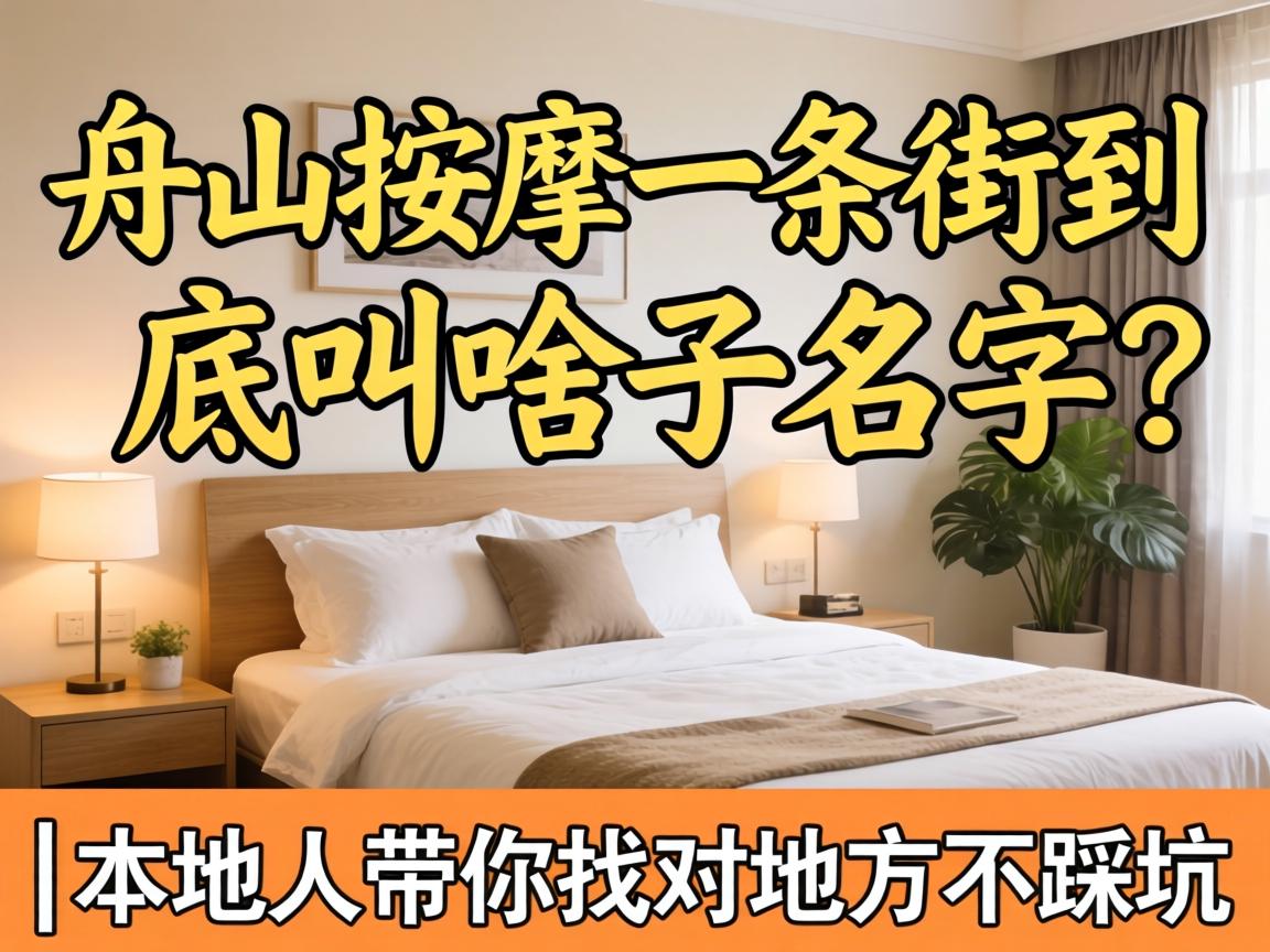 舟山按摩一条街到底叫啥子名字？|本地人带你找对地方不踩坑