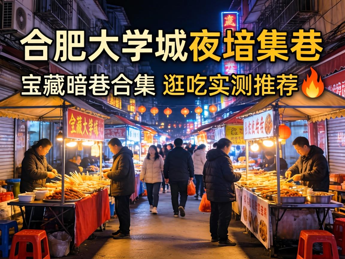 合肥大学城夜市｜宝藏暗巷合集与逛吃实测推荐?