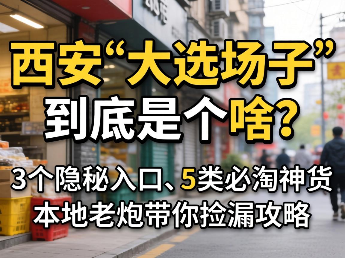 西安“大选场子”到底是个啥？3个隐秘入口、5类必淘神货，本地老炮带你捡漏攻略
