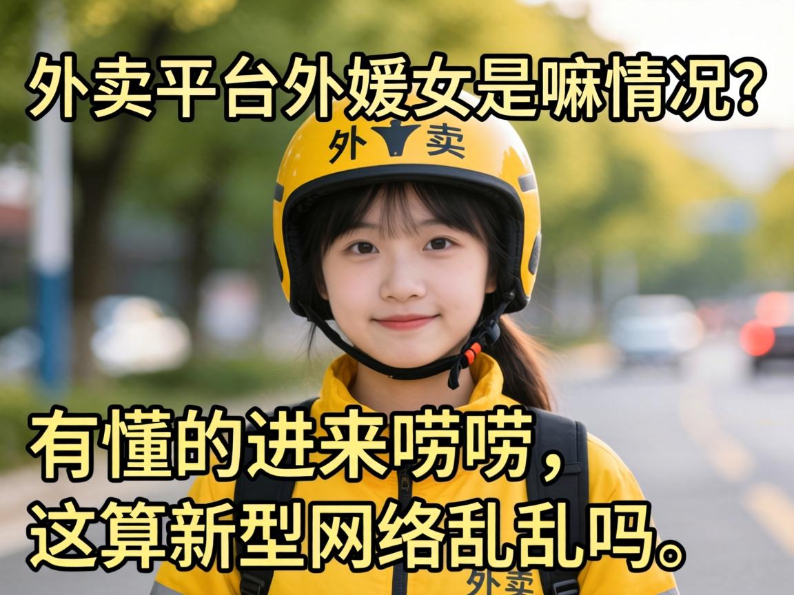 外卖平台外媛女是嘛情况？有懂的进来唠唠，这算新型网络乱象吗？