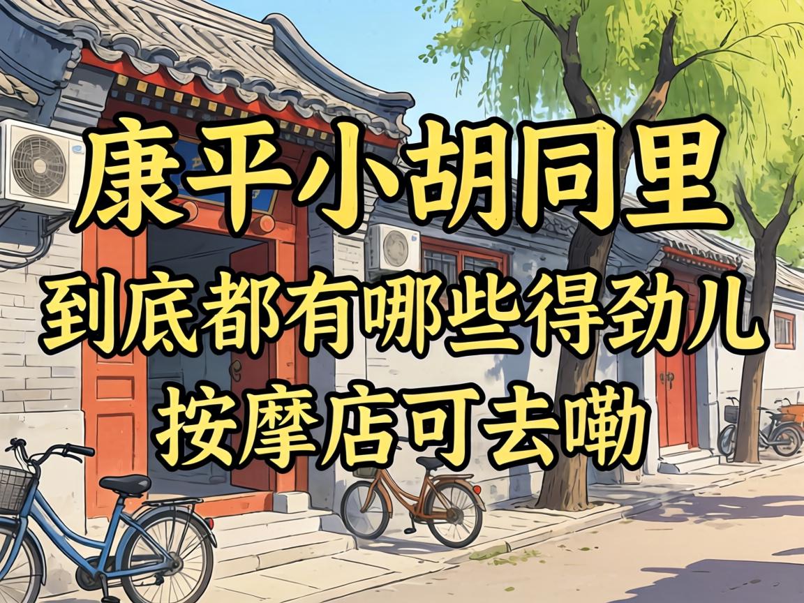 在康平小胡同里，到底都有哪些得劲儿的按摩店可去嘞？