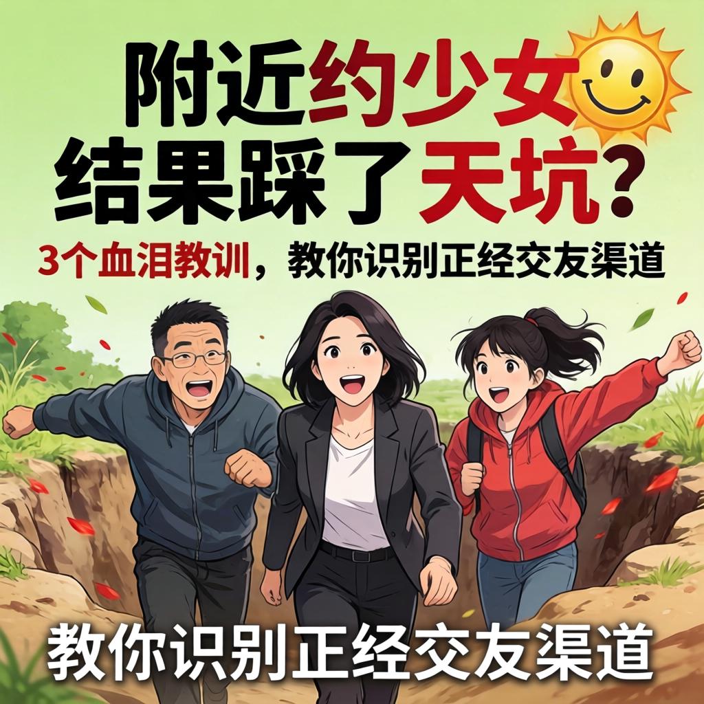 附近约少妇，结果踩了天坑？3个血泪教训，教你识别正经交友渠道